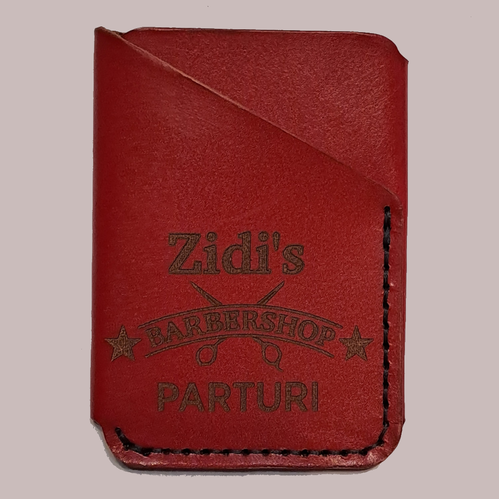Custom bank card holder - with local business logo